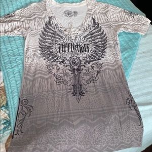 Affliction tee in xl